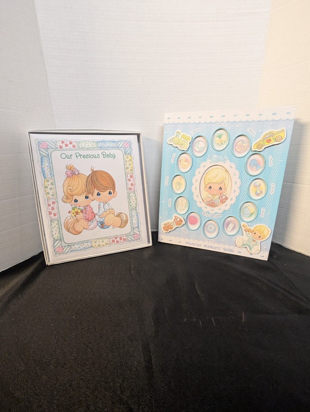 New Vintage Precious Moments Baby Record Memory Book Keepsake Photo Album Lot 2